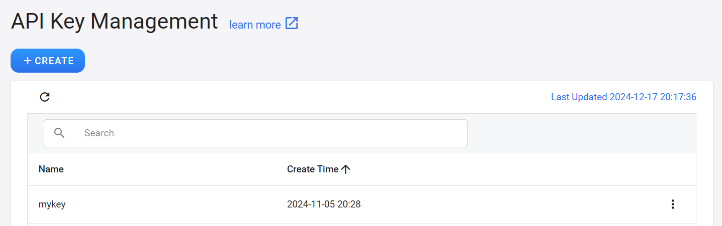 API Key Management