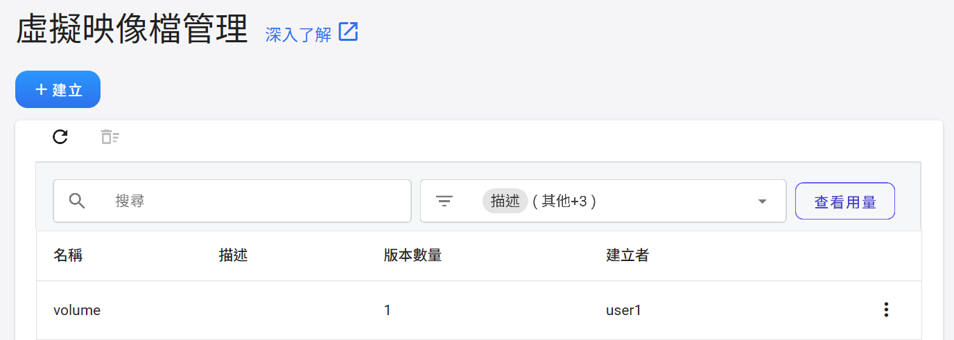 Virtual volume export to vm image