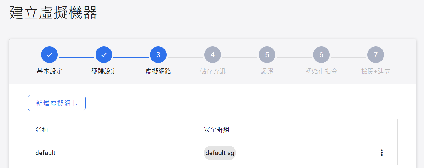 Create VM Network