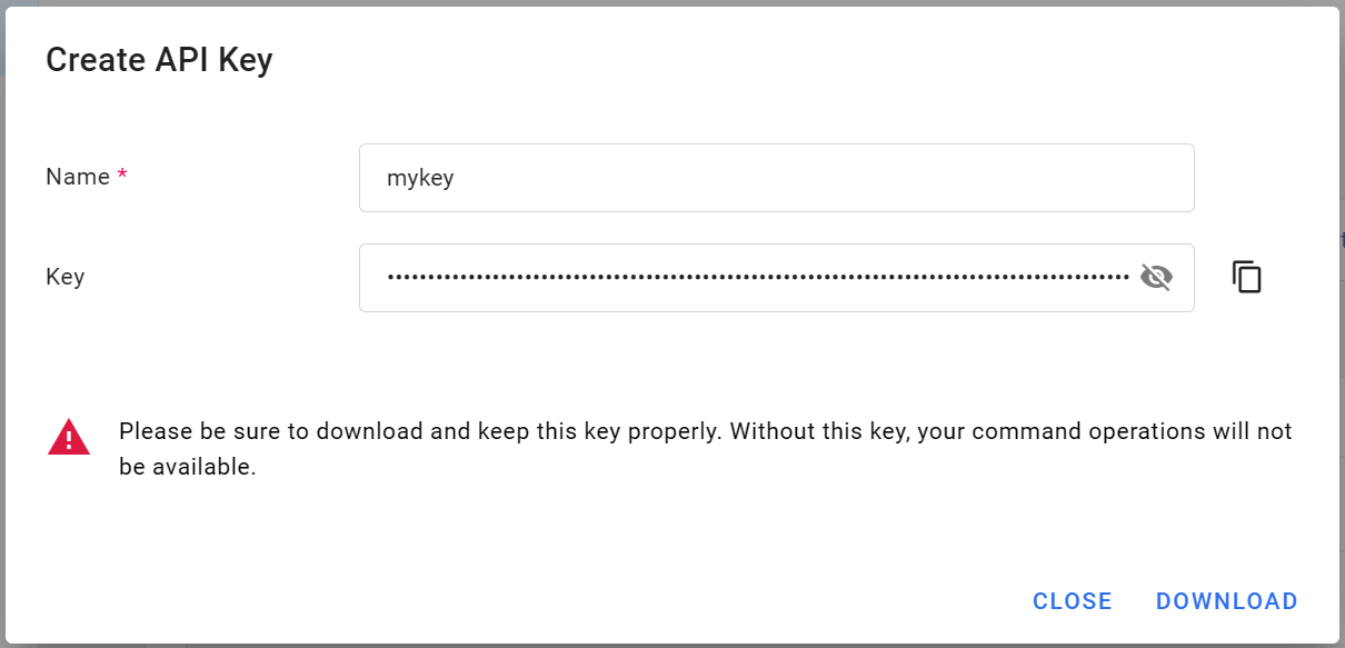 Download API Key