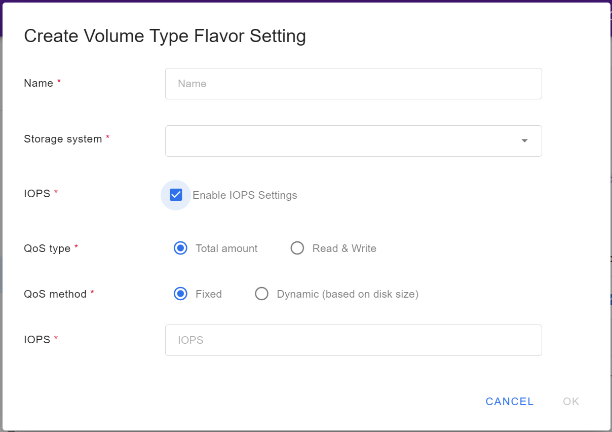 Create virtual volume