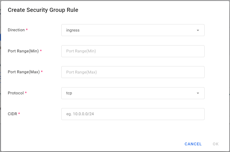 Create Security Group