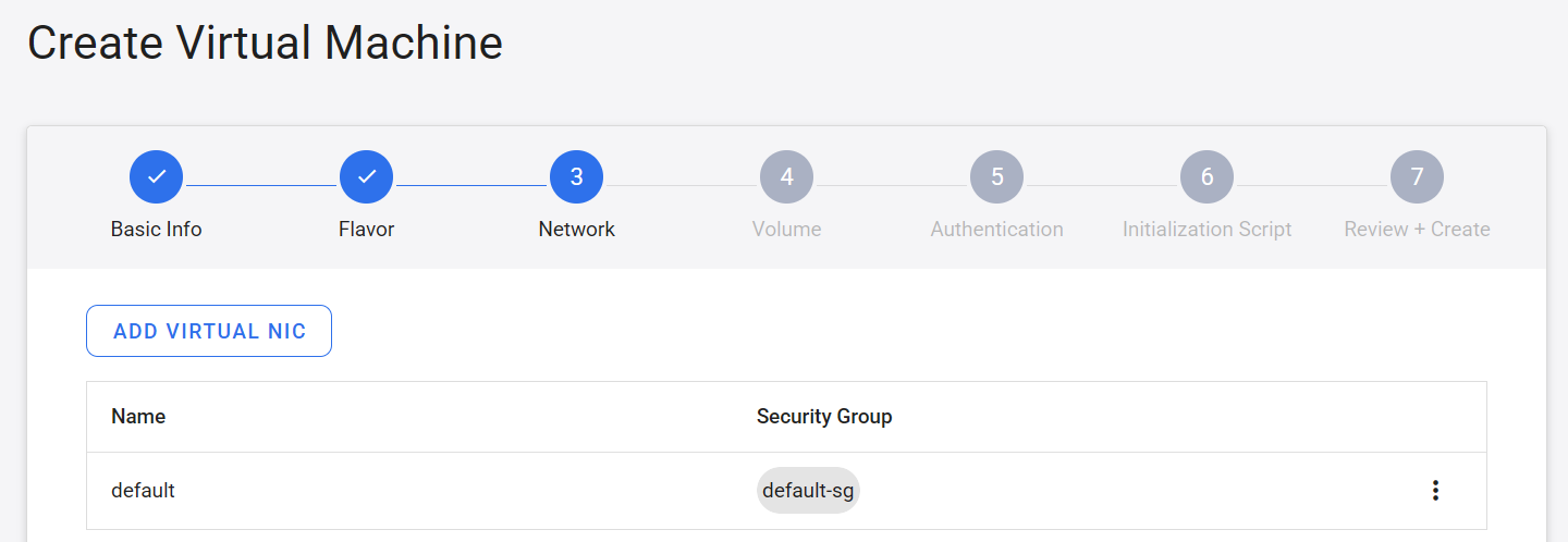 Create VM Network